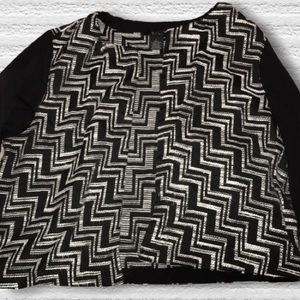 BCNU Black&White Blazer with Zig Zag Pattern SizeL